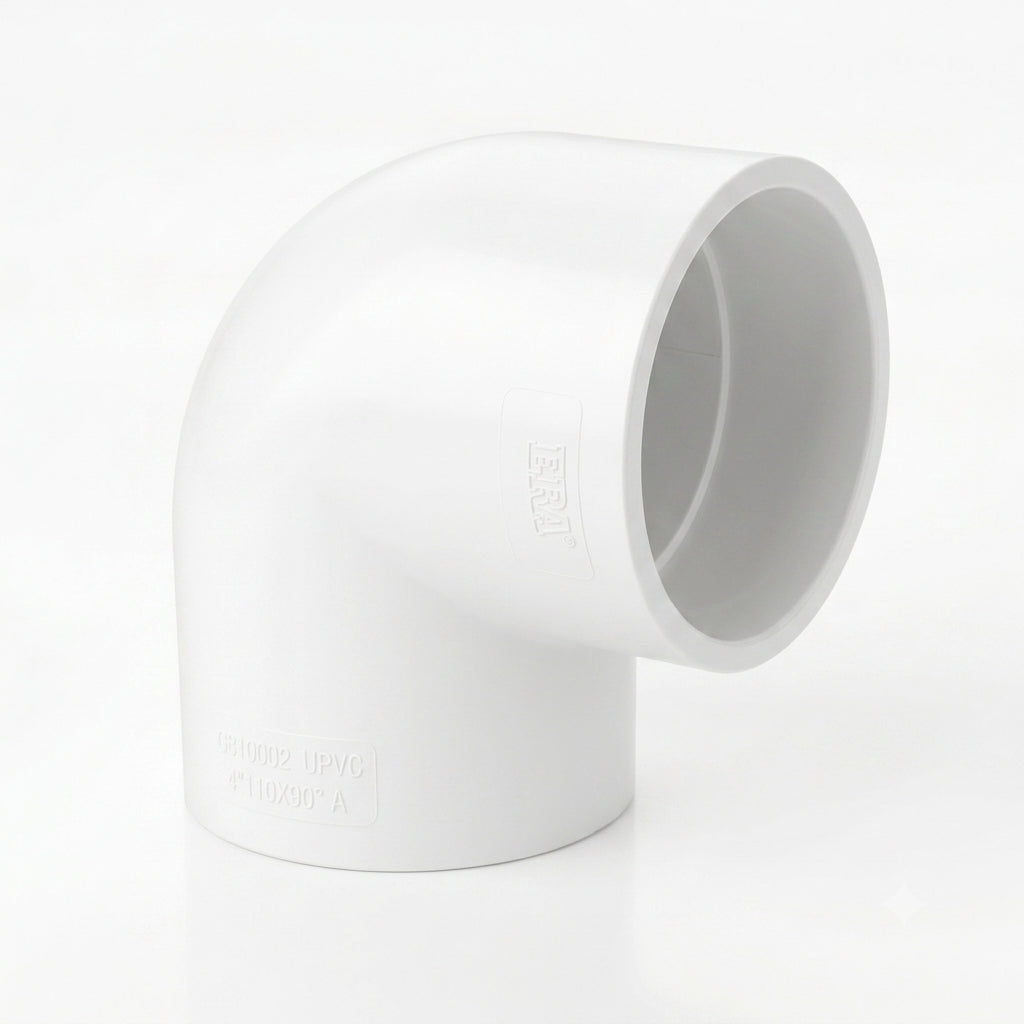 Codo 90 Grados Liso PVC — Cambio de Dirección